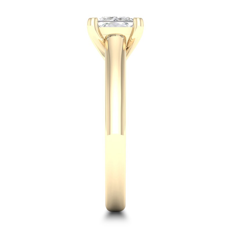 Main Image 2 of Diamond Solitaire Ring 1-1/4 ct tw Princess-cut 14K Yellow Gold (I2/I)