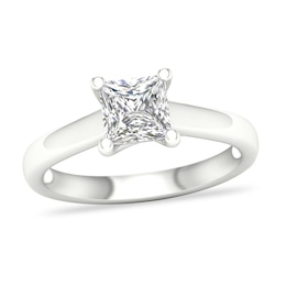 Diamond Solitaire Ring 1-1/4 ct tw Princess-cut Platinum (I2/I)