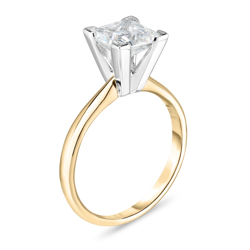Main Image 2 of Diamond Solitaire Ring 1-7/8 ct tw Princess 14K Yellow Gold (I1/I)