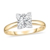 Thumbnail Image 1 of Diamond Solitaire Ring 1 ct tw Princess 14K Yellow Gold (I1/I)