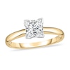 Thumbnail Image 1 of Diamond Solitaire Ring 3/4 ct tw Princess 14K Yellow Gold (I1/I)