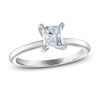 Thumbnail Image 0 of Diamond Solitaire Ring 1 ct tw Princess 14K White Gold (I2/I)
