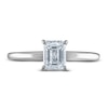 Thumbnail Image 2 of Diamond Solitaire Ring 1 ct tw Emerald 14K White Gold (I2/I)