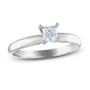 Thumbnail Image 1 of Diamond Solitaire Ring 1/2 ct tw Princess 14K White Gold (I2/I)