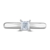 Thumbnail Image 3 of Diamond Solitaire Ring 1/2 ct tw Princess 14K White Gold (I2/I)