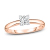 Thumbnail Image 1 of Diamond Solitaire Engagement Ring 1/4 ct tw Princess 14K Rose Gold (I2/I)