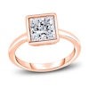Thumbnail Image 1 of Diamond Solitaire Engagement Ring 2 ct tw Bezel-Set Princess 14K Rose Gold (I2/I)