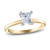 Thumbnail Image 1 of Diamond Solitaire Ring 1 ct tw Princess 14K Yellow Gold (I2/I)
