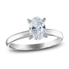 Thumbnail Image 0 of Diamond Solitaire Ring 3/4 ct tw Oval 14K White Gold (I2/I)
