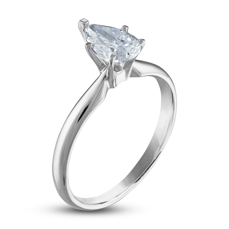 Main Image 2 of Diamond Solitaire Ring 3/4 ct tw Pear 14K White Gold (I2/I)