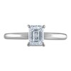 Thumbnail Image 3 of Diamond Solitaire Ring 3/4 ct tw Emerald 14K White Gold (I2/I)