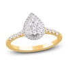 Thumbnail Image 1 of Diamond Engagement Ring 3/8 ct tw Round 14K Yellow Gold