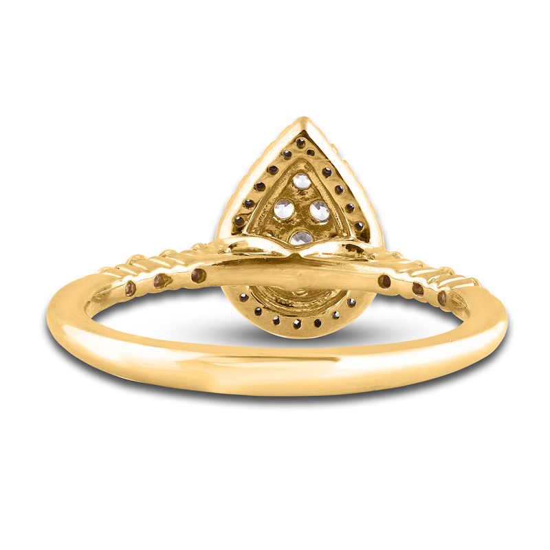 Main Image 3 of Diamond Engagement Ring 3/8 ct tw Round 14K Yellow Gold