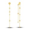 Diamond Drop Earrings 1/10 ct tw Round 14K Yellow Gold
