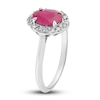 Thumbnail Image 2 of Natural Ruby Engagement Ring 1/8 ct tw 14K White Gold