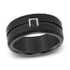 Thumbnail Image 1 of Black Diamond Wedding Band 1/10 ct tw Round Tungsten