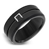 Thumbnail Image 1 of Black Diamond Wedding Band 1/10 ct tw Round Tungsten