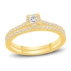 Diamond Bridal Set 1/2 ct tw Princess/Round 14K Yellow Gold