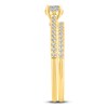Thumbnail Image 3 of Diamond Bridal Set 1/2 ct tw Princess/Round 14K Yellow Gold
