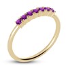 Thumbnail Image 2 of Juliette Maison Natural Amethyst Half Eternity Ring 10K Yellow Gold