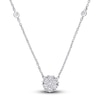 Thumbnail Image 1 of Diamond Necklace 1/3 ct tw Round 14K White Gold 16"