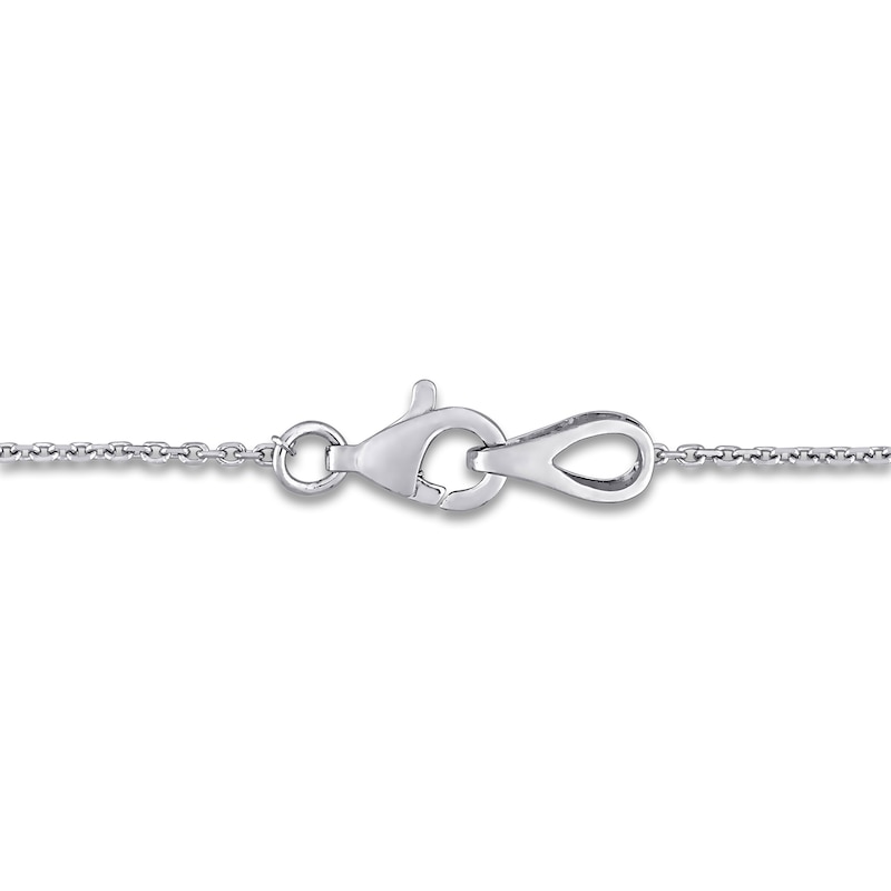 Main Image 2 of Diamond Necklace 1/3 ct tw Round 14K White Gold 16"