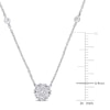 Thumbnail Image 3 of Diamond Necklace 1/3 ct tw Round 14K White Gold 16"