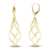 Thumbnail Image 2 of Hollow Dangle Earrings 14K Yellow Gold 55mm