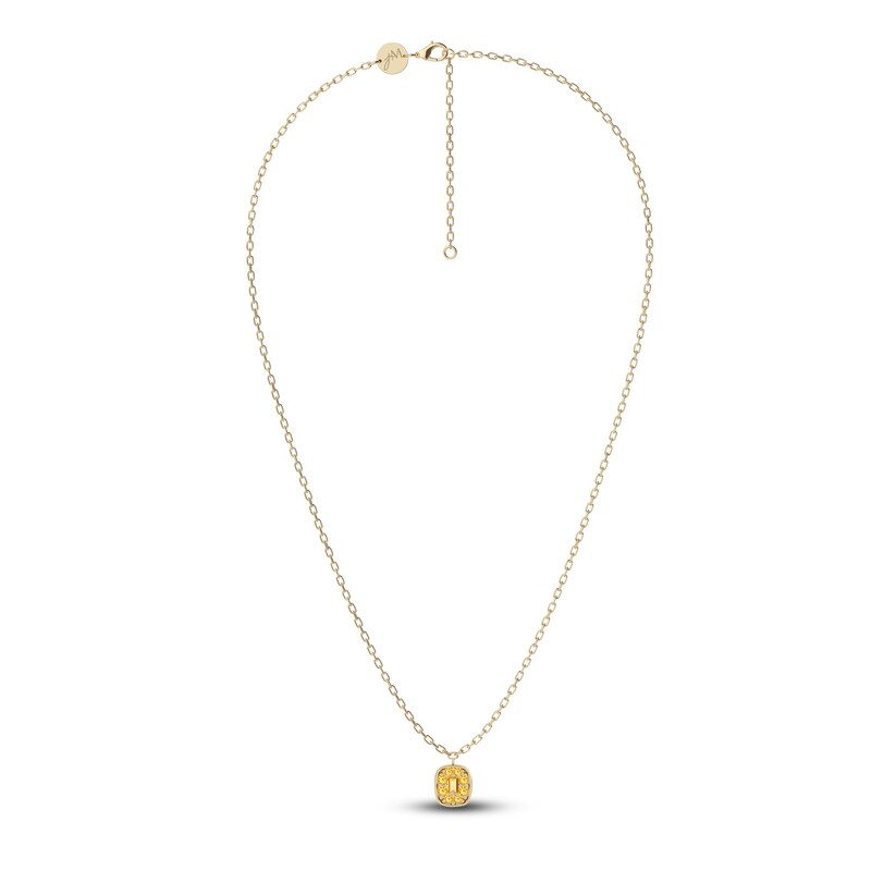 Main Image 2 of Juliette Maison Natural Citrine Pendant Necklace 10K Yellow Gold