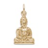 Meditation Buddha Charm 14K Yellow Gold