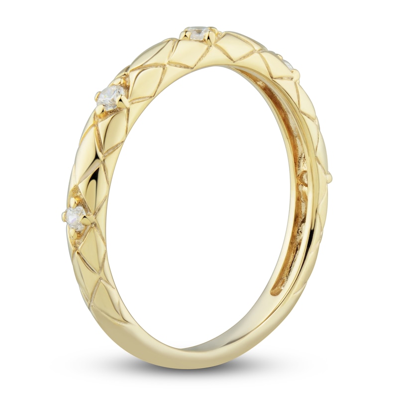 Main Image 2 of Diamond Wedding Band 1/10 ct tw Round 14K Yellow Gold