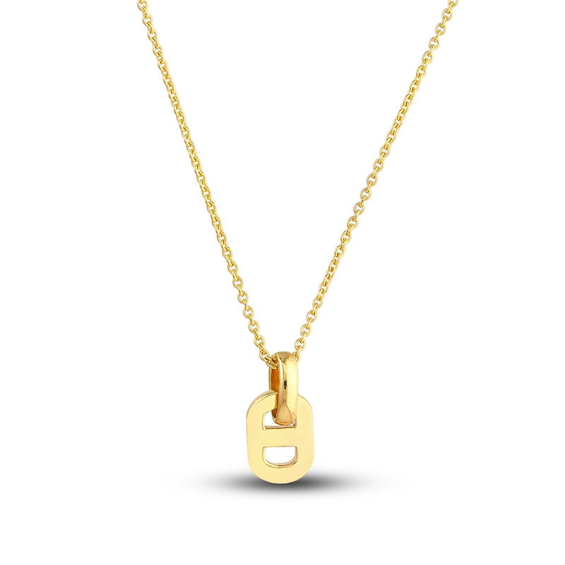 Mariner Link Pendant Necklace 14K Yellow Gold 18"