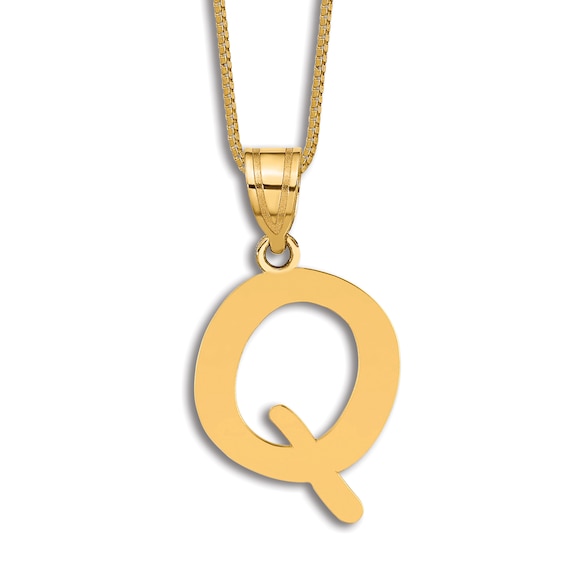 Jared The Galleria Of Jewelry Initial Q Charm 14K Yellow Gold 18