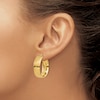 Thumbnail Image 3 of Large Hoop Earrings 14K Yellow Gold 7.75mm