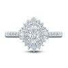 Thumbnail Image 2 of Pnina Tornai Diamond Engagement Ring 1-1/4 ct tw Oval/Baguette /Round 14K White Gold