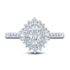 Thumbnail Image 3 of Pnina Tornai Diamond Engagement Ring 1-1/4 ct tw Oval/Baguette /Round 14K White Gold