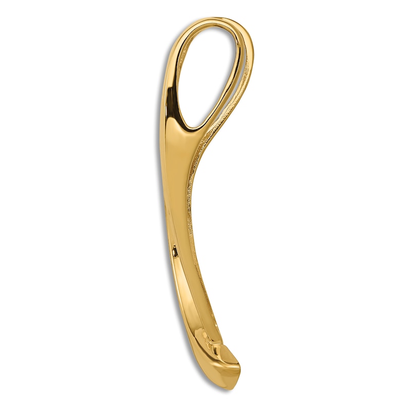 Modern Slide Charm 14K Yellow Gold