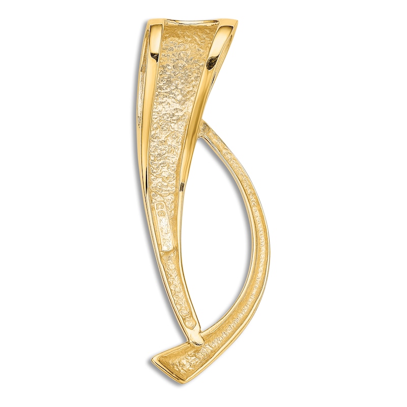 Modern Slide Charm 14K Yellow Gold