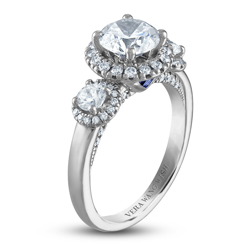 Main Image 2 of Vera Wang WISH Diamond Engagement Ring 2-1/4 ct tw Round 18K White Gold