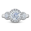 Thumbnail Image 2 of Vera Wang WISH Diamond Engagement Ring 2-1/4 ct tw Round 18K White Gold