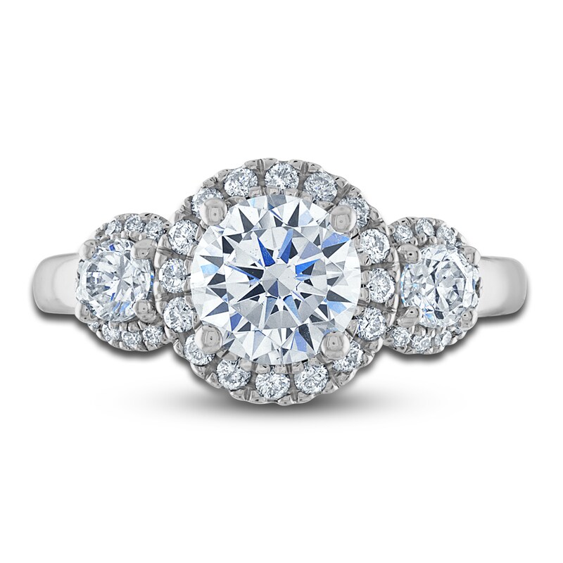 Main Image 3 of Vera Wang WISH Diamond Engagement Ring 2-1/4 ct tw Round 18K White Gold