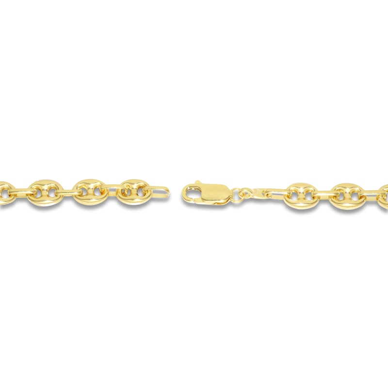 Main Image 2 of Italia D'Oro Hollow Puffy Mariner Link Bracelet 14K Yellow Gold 8"