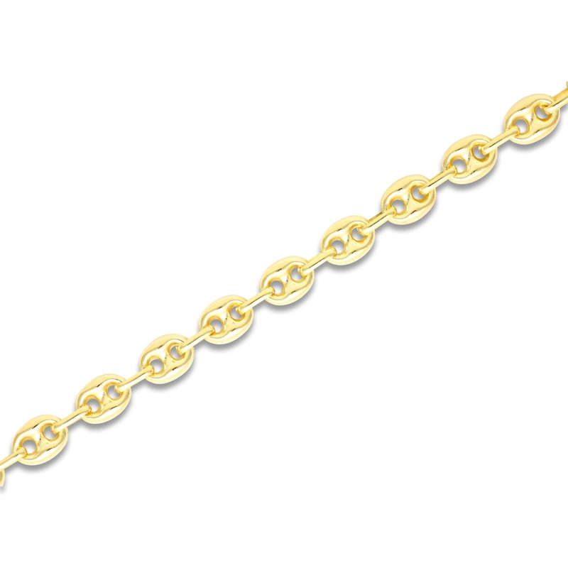 Main Image 3 of Italia D'Oro Hollow Puffy Mariner Link Bracelet 14K Yellow Gold 8"