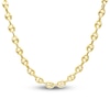 Thumbnail Image 1 of Italia D'Oro Puffy Hollow Mariner Link Necklace 14K Yellow Gold 20"