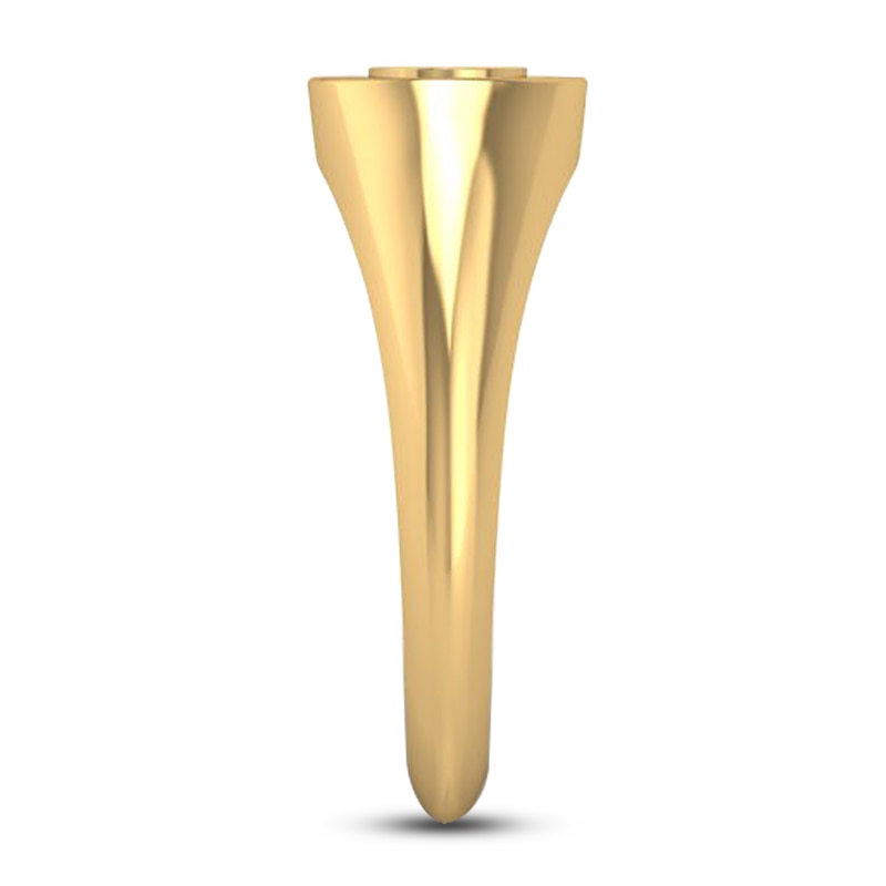 Main Image 4 of Diamond Signet Ring 1/20 ct tw Round 14K Yellow Gold
