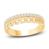 Thumbnail Image 1 of Diamond Curb Ring 1/4 ct tw Round 14K Yellow Gold