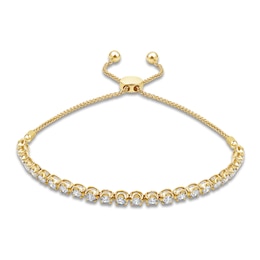 Lab-Grown Diamond Line Bolo Bracelet 2 ct tw 14K Yellow Gold