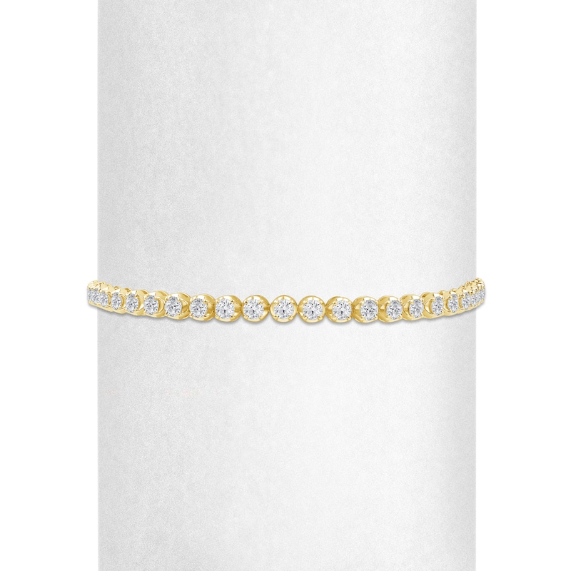 Main Image 2 of Lab-Grown Diamond Line Bolo Bracelet 2 ct tw 14K Yellow Gold