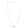 Thumbnail Image 2 of Solid Diamond-Cut Beaded Chain Necklace 14K Yellow Gold 16" 1.1mm