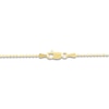 Thumbnail Image 3 of Solid Diamond-Cut Beaded Chain Necklace 14K Yellow Gold 16" 1.1mm